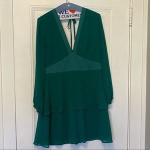 BCBGeneration long sleeve emerald green dress